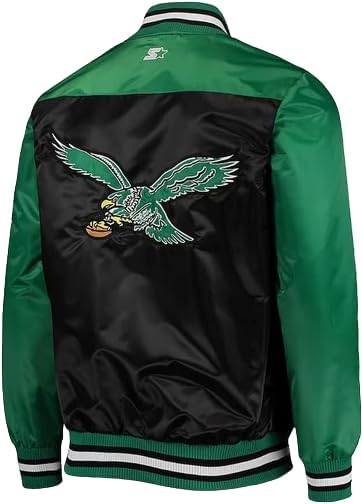 Men's Philadelphia Varsity Style Letterman Satin Bomber Jacket windproof Bomber Jacket For Men