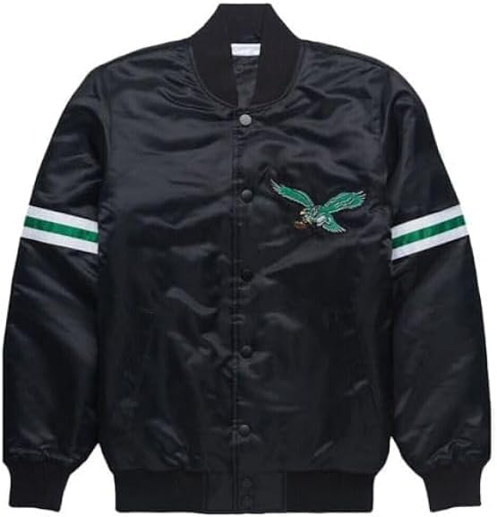 Unique Men's Philadelphia Varsity Style Letterman Bomber Jacket - Eagles Windproof Bomber Jacket For Men