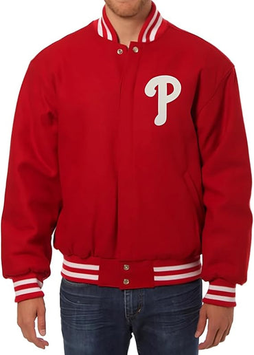 Philadelphia Phillies letterman varsity jacket- baseball bomber jacket for unisex