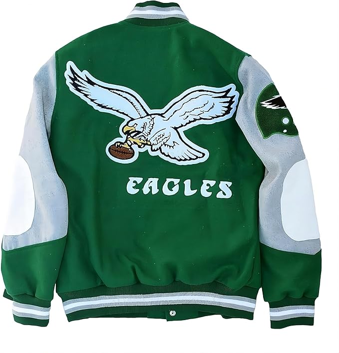 Princess Diana Philadelphia Wool Varsity Jacket - Eagles Letterman Jacket for Women