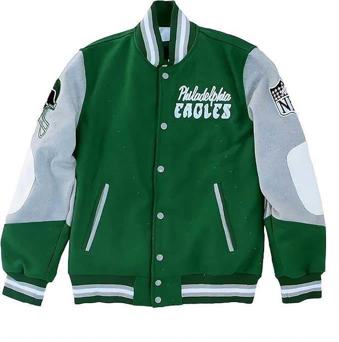 Princess Diana Philadelphia Wool Varsity Jacket - Eagles Letterman Jacket for Women