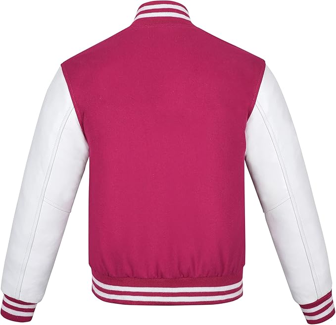 Varsity Jacket Baseball Letterman Jacket– Wool and Leather Premium Quality Unisex Basketball Jacket