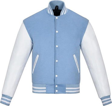 Varsity Jacket Baseball Letterman Jacket– Wool and Leather Premium Quality Unisex Basketball Jacket